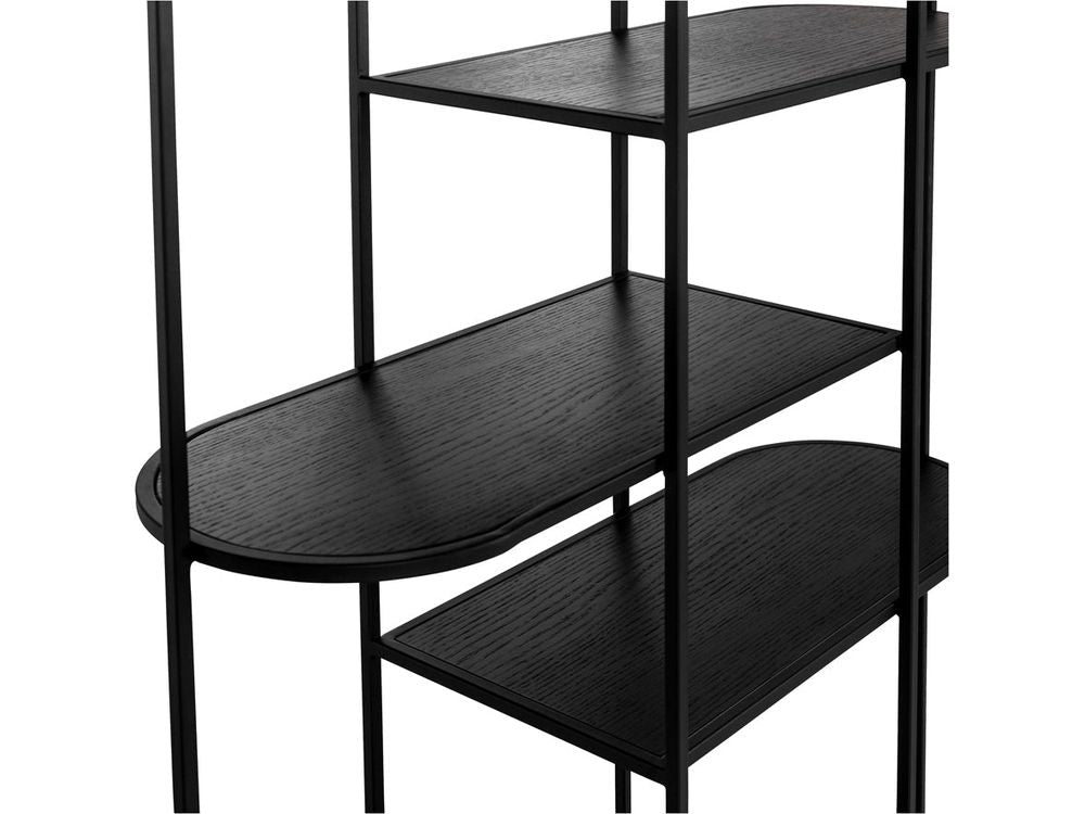 Nouveau Bookcase Black-Global Living