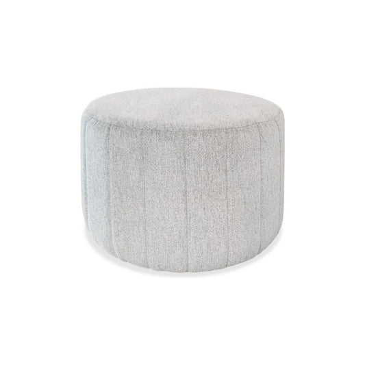 Mandy Ottoman - Light Grey Linen-Global Living